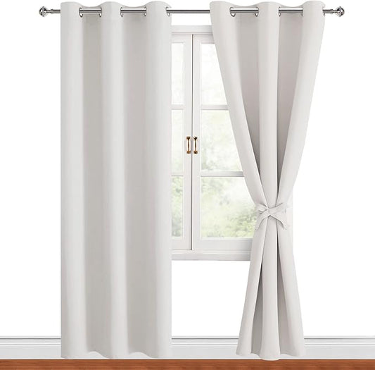 Hiasan Blackout Curtains for Bedroom, 42 x 84 Inches Long by Hiasan