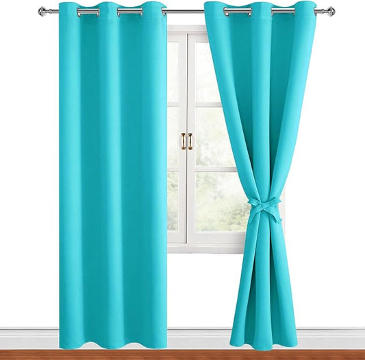 Hiasan Blackout Curtains for Bedroom, 42 x 84 Inches Long by Hiasan