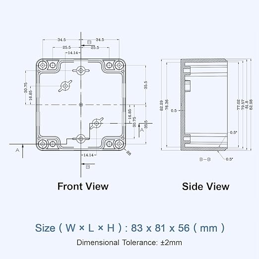 LeMotech Junction Box with Clear Cover IP65 Waterproof Project Box Dustproof - Image 8