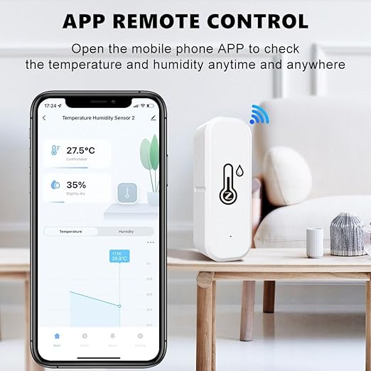 ZigBee Indoor Temperature and Humidity Sensor, Compatible - Image 5