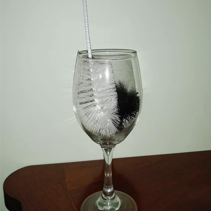 Coralpearl Bottle Brushes Thin Long Handle X 4, Utility Skinny Wire Cleaner Set - Image 7