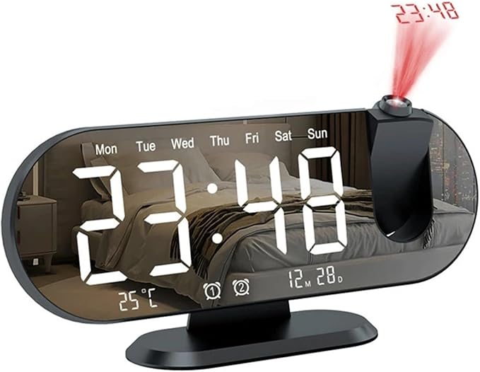 Digital Alarm Clock, Creative Electronic Projection Clock by Unknown
