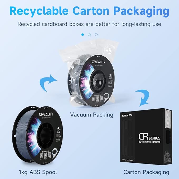 Creality ABS Filament 1.75mm, 3D Printer Filament, No-Tangling, Strong Bonding - Image 6