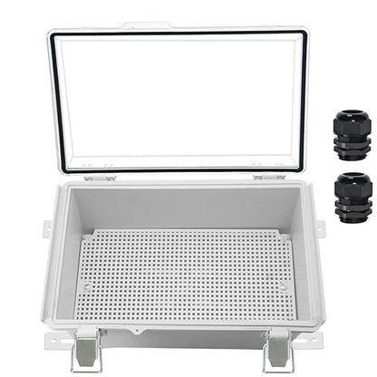 Zulkit Junction Box, IP67 Waterproof Electrical Box Hinged Clear Cover by Zulkit