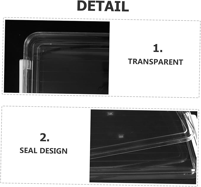 Flat Transparent Document Storage Box Pet File Organizer - Image 6