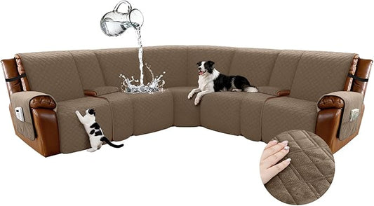 Arfntevss Waterproof Recliner Sectional Couch Covers by Arfntevss