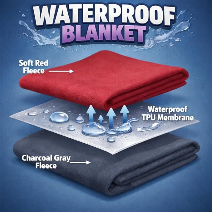 Premium Deluxe * 100% Waterproof Blanket Guarantees to Keep Your Bed Dry! - Image 2