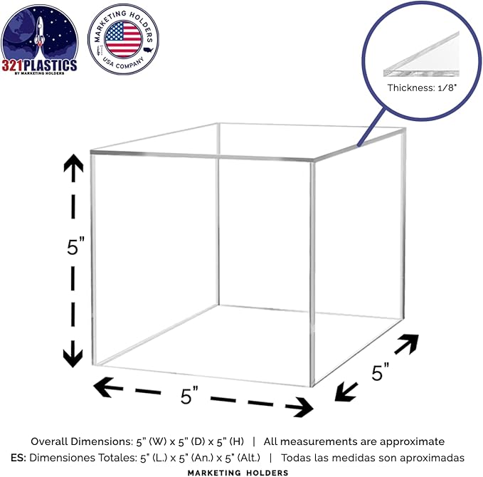 5" Clear Acrylic Display Box - Image 7