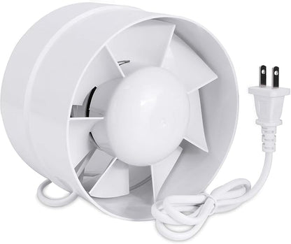 HUGOOME Inline Duct Fan 5 Inch Vent Booster, HVAC Exhaust Intake Fans 141 CFM by atYourFingertipsHUGOOME