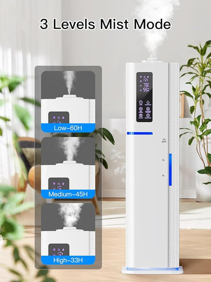 10L/2.64Gal Humidifiers for Bedroom, Top Fill Quiet Ultrasonic Cool Mist - Image 3