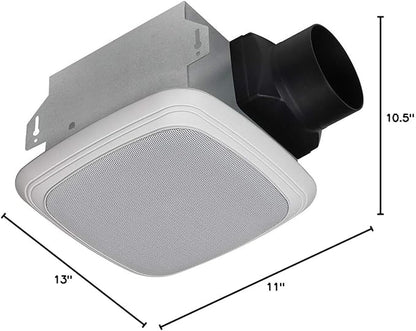 Homewerks Worldwide 7130-04-BT Bathroom Fan Bluetooth Speaker, Ceiling Mount - Image 6