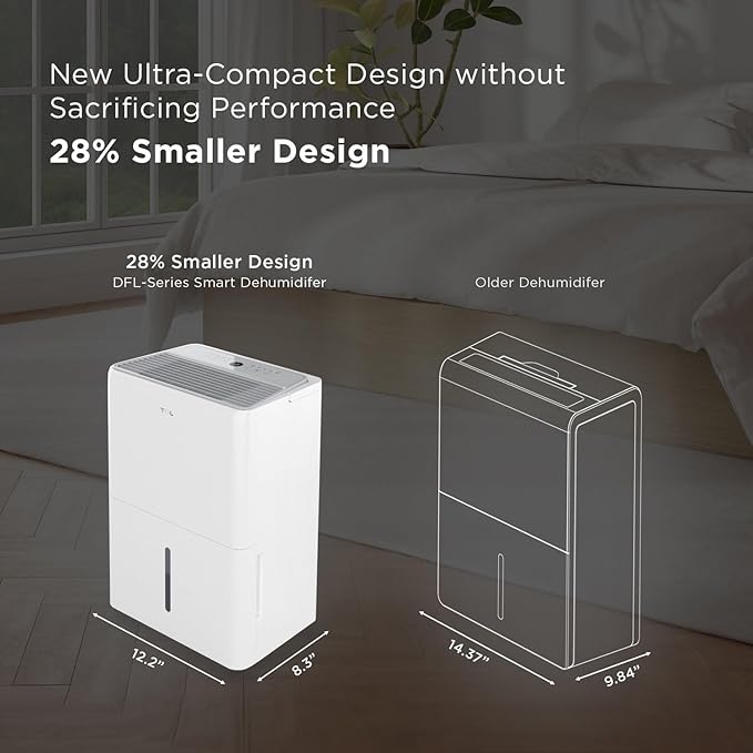 TCL 2000 Sq. Ft. Smart Dehumidifier, Energy Star Most Efficient 2024, - Image 4