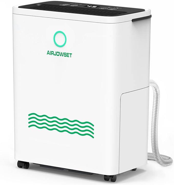 Dehumidifier for Home 2500 Sq.Ft, AIRJOWSET 30 Pints Dehumidifiers 0.6 Gallon by AIRJOWSET