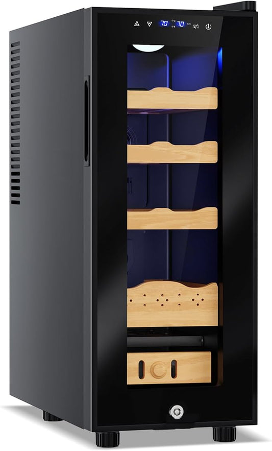 Electric Humidor-35L Cooling & Heating Humidor, Smart Touch Control Humidity & by Velivi