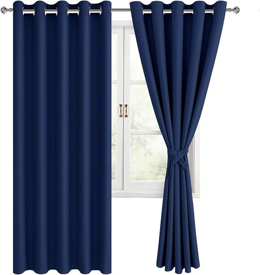 Hiasan Room Darkening Curtains for Bedroom, 60 x 72 Inches by Hiasan