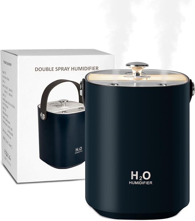 Humidifiers for bedroom, 1.2L Portable Cool Mist Humidifiers Auto Shut-Off USB by Senyucom