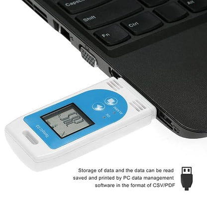 Temperature Humidity Data Logger, USB Digital Temp Recorder Humidity Logger - Image 2
