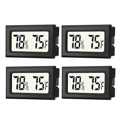 4 Pack Mini Digital Hygrometer Thermometer Gauge, Indoor Outdoor Temperature by JEDEW