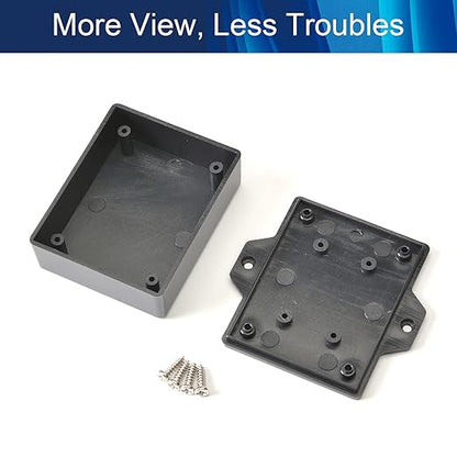 Fielect 3Pcs Project Box ABS Plastic Junction Box Dustproof Universal - Image 3