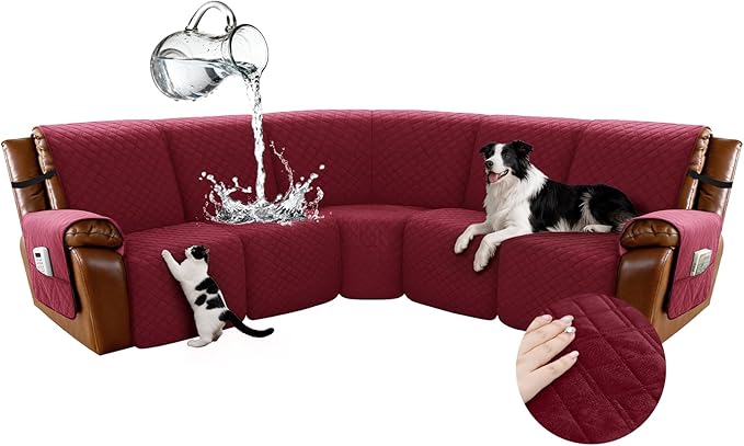 Arfntevss Waterproof Recliner Sectional Couch Covers by Arfntevss