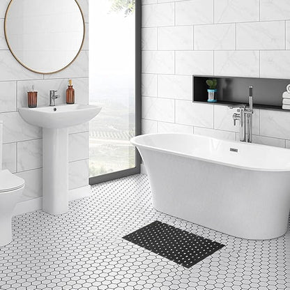 Bamboo Bath Mat Bathroom Rugs Floor Wood Shower Bathtub Waterproof Non Slip - Image 2