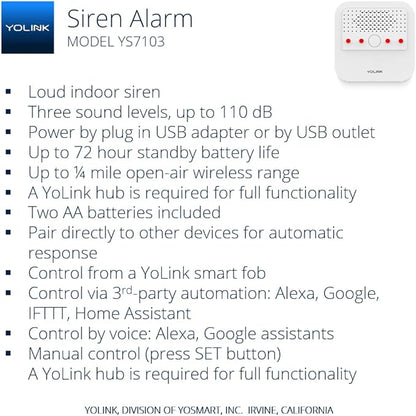 Smart Siren Alarm, Wireless Home Security Alarm - Image 2