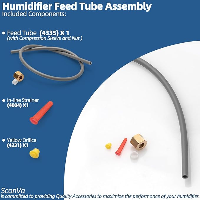 4335 Feed Tube Assembly with Compression Sleeve & Nut Compatible with Aprilaire - Image 6