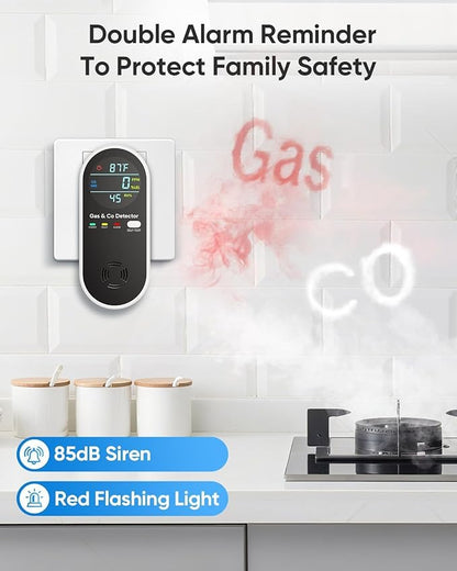 Carbon Monoxide Detectors and Natural Gas Detector, 4-in-1 Upgraded Carbon - Image 4