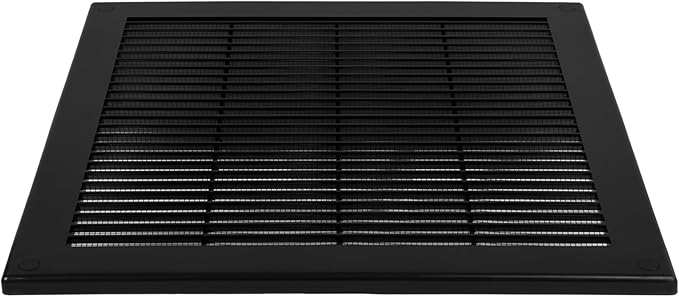5-Pack 12" x 12" Square Air Vent Cover – Black Plastic Vent Deflector - Image 8