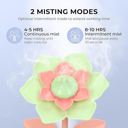 Gardenia Small Humidifier for Plant, Cool Mist Mini Humidifiers for Bedroom - Image 5