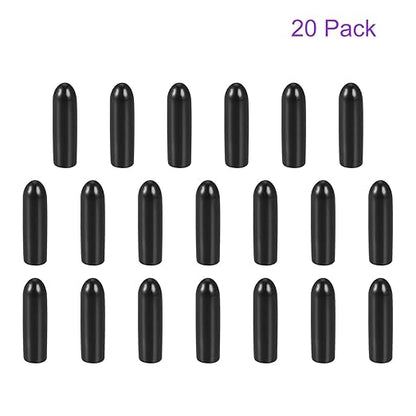 DMiotech 20 Pack 3/32" ID Black Screw Thread Protectors Rubber End Caps Bolt - Image 6