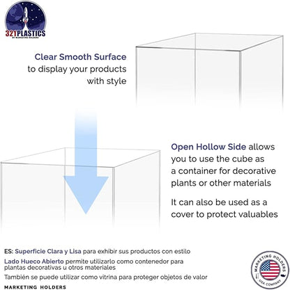 Acrylic Display Case for Collectibles 10" x 10" x 15" No Assembly Box for - Image 5
