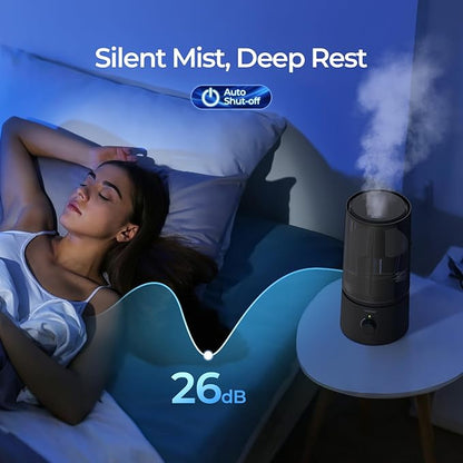 raydrop Humidifiers for Bedroom, Cool Mist Humidifiers for Babies, 1.70L Quiet - Image 6