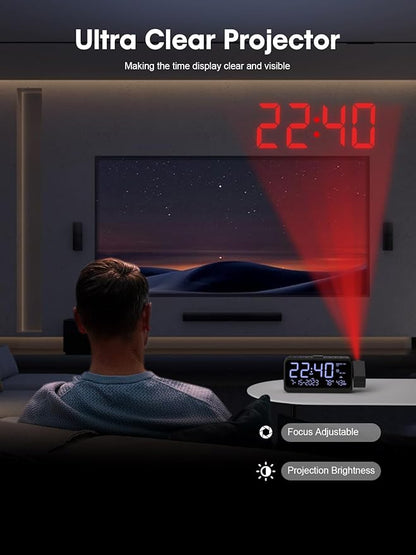 ROCAM Projection Alarm Clock, Digital Clock - Image 3