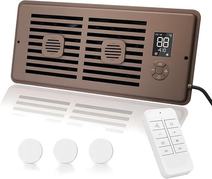 Register Booster Fan for 4" x 12" Vents Only, 10 Speeds to Control Cool and by WeeLeeGoo