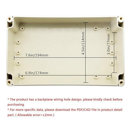 LeMotech ABS Plastic Junction Box Dustproof Waterproof IP65 Electrical - Image 5
