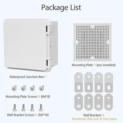 Junction Box, ABS Plastic IP65 Waterproof Dustproof Universal Electrical - Image 7