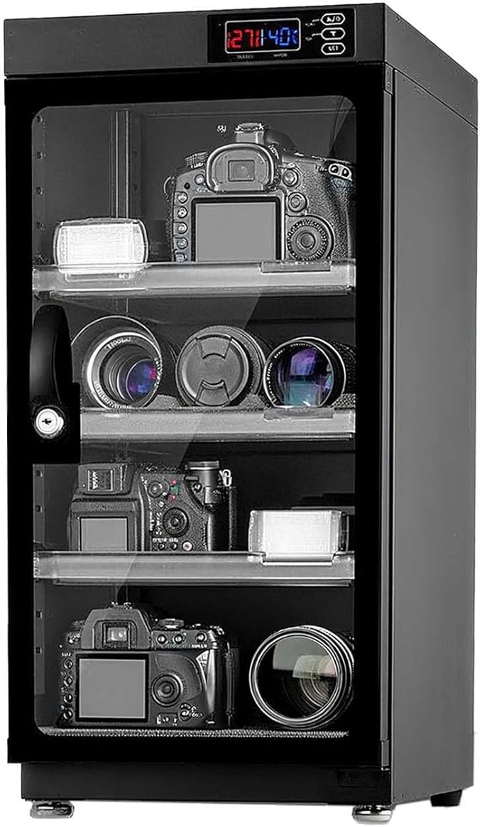 50L Digital Camera Dehumidify Storage, Dehumidifying Dry Cabinet Box, 4 Layers by Unknown