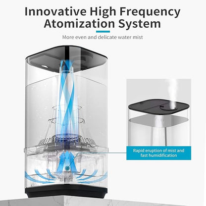 AIRPLUS Powerful Humidifier for Bedroom Lasting up to 60 Hours, Top-Refilling - Image 4