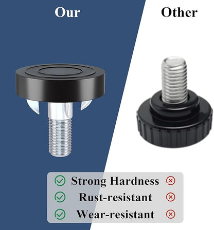 Adjustable Leveling Feet: 12pcs, M8 Thread T-Nuts & Floor Protectors, Heavy - Image 4