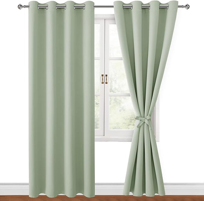 Hiasan Blackout Curtains for Bedroom, 52 x 96 Inches Long by Hiasan