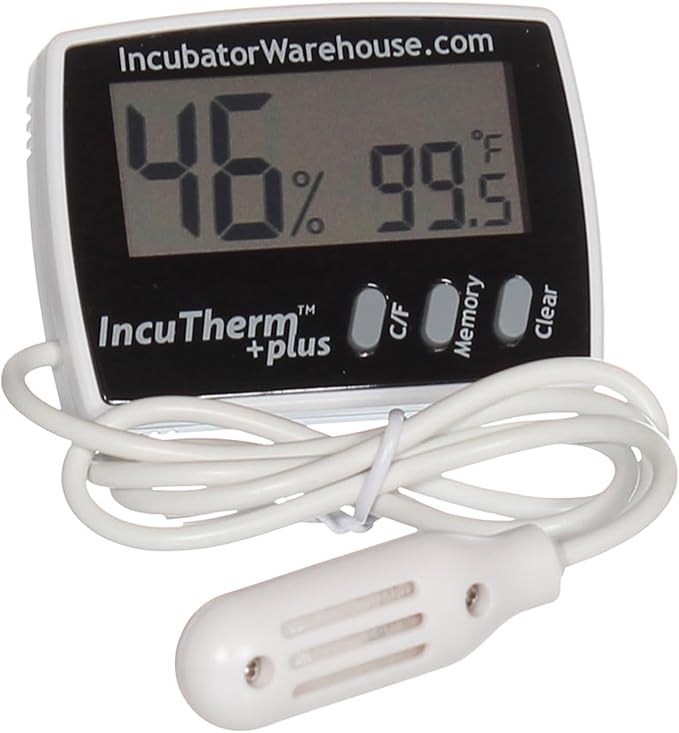 Incubator Warehouse IncuTherm™ Plus Digital Thermometer and Hygrometer by IncubatorWarehouse