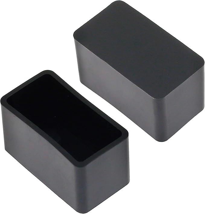 8Pcs Rectangle PVC Furniture Leg Caps, Vinyl Flexible Chair Leg Caps - Image 3