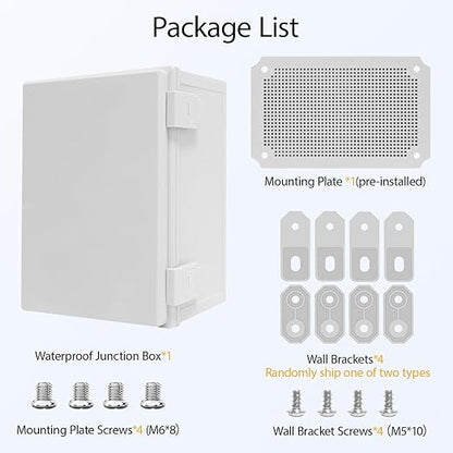 Junction Box IP65 Waterproof Dustproof ABS Plastic Enclosure, Outdoor and - Image 7