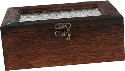 Wooden Display Case with Glass Lid - Image 6