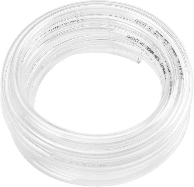 Eastrans 3/16" I.D. x 1/4" O.D. Clear Vinyl Tubing 50 Feet, Flexible Hybrid PVC by EASTRANS