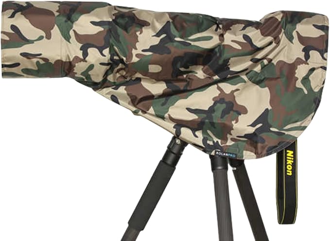 ROLANPRO Lens Raincoat for Sony FE 200-600mm F5.6-6.3, Camo Lens Rain Cover for by Rolanpro