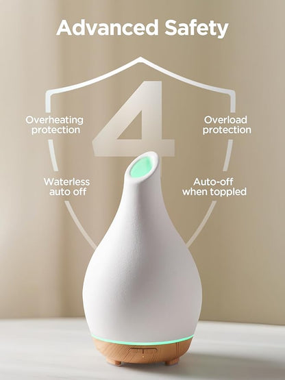 InnoGear Essential Oil Diffuser, 150ml Ceramic Diffuser Handcrafted Stone - Image 4