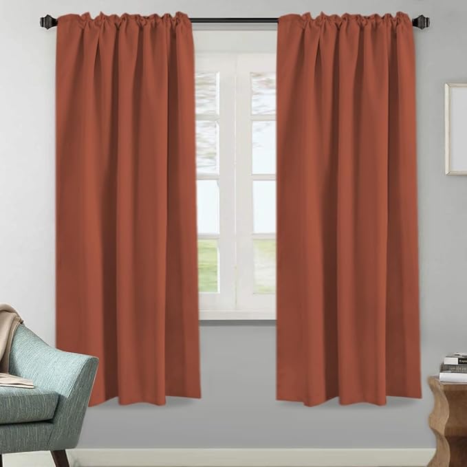 H.VERSAILTEX Blackout Curtains Thermal Insulated Window Treatment Panels Room - Image 2