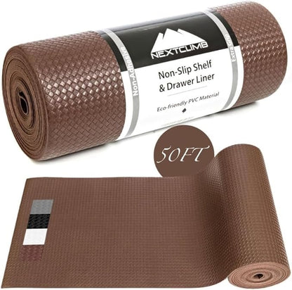 Shelf Liner, Drawer Liner & Kitchen Cabinet Liner – Thick Waterproof Rubber by NextClimb